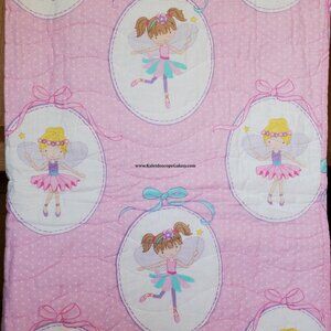 8 Piece Ballerina Fairies Full/Queen Quilt, Full Sized Sheets ~ Throw Pillow NEW